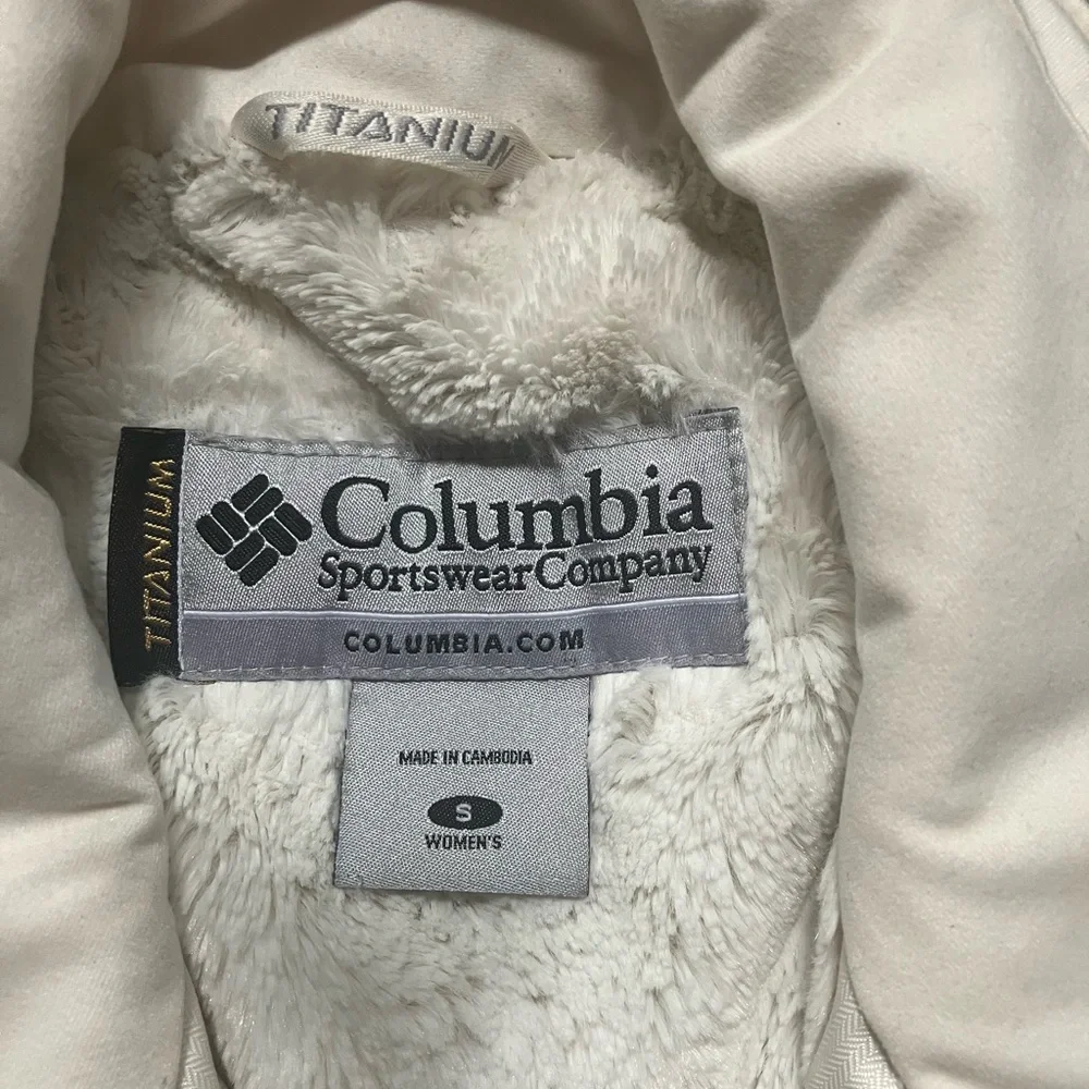COLOMBIA Cream Ski & Snow Jacket Lightweight - Picture 3 of 14